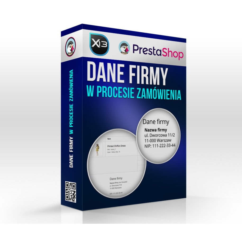 Dane przedsiębiorcy w procesie zamówienia
