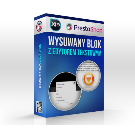 Wysuwany blok tekstowy / reklamowy