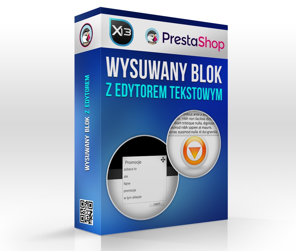 Wysuwany blok tekstowy / reklamowy