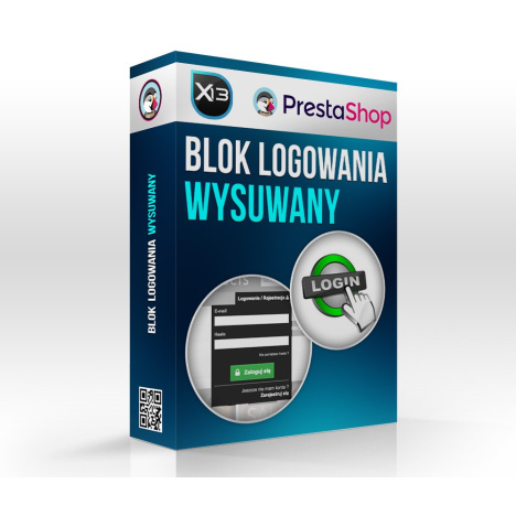 Blok logowania - wysuwany