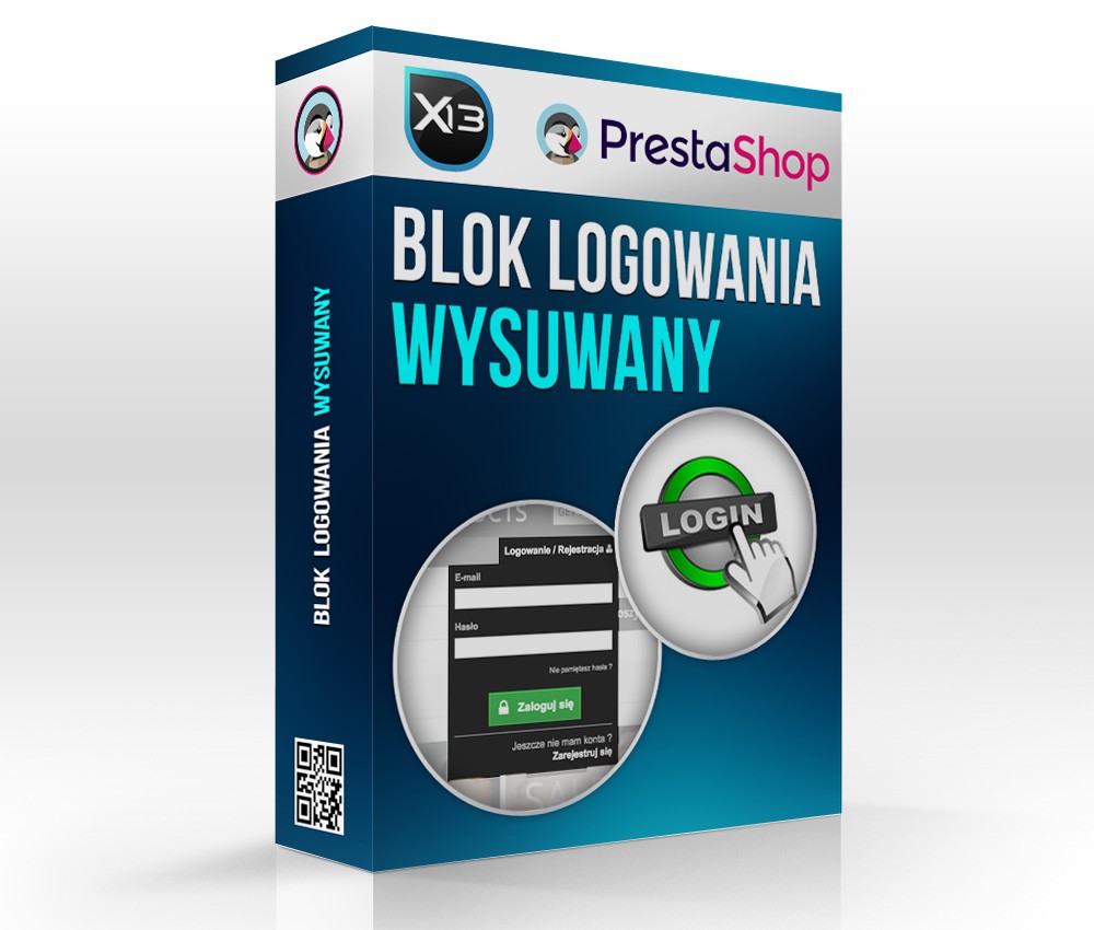 Blok logowania - wysuwany