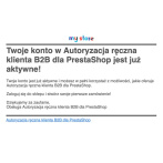 Ręczna autoryzacja konta klienta