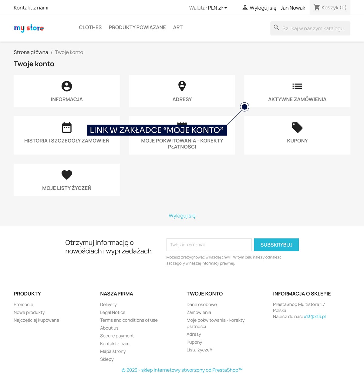 Aktywne zamówienia - podstrona z zamówieniami z wybranymi statusami