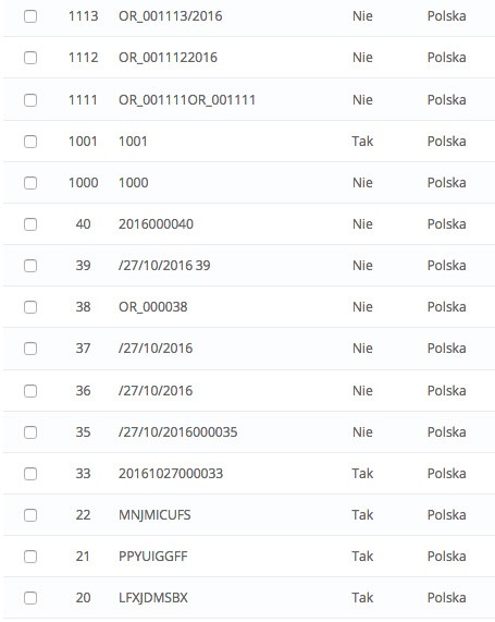 Zaawansowana zmiana numeru referencyjnego zamówienia PRO