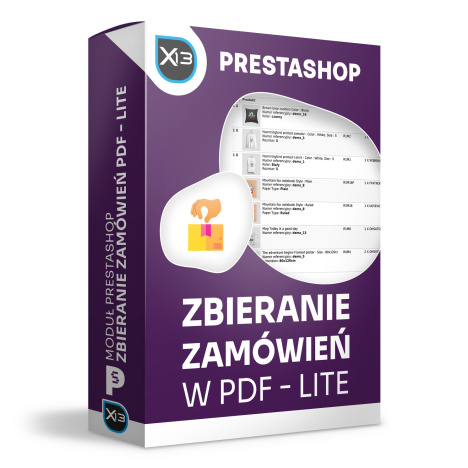 Zbieranie zamówień / produktów w magazynie lite - lista produktów w PDF