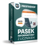 Pasek informacyjny z licznikiem