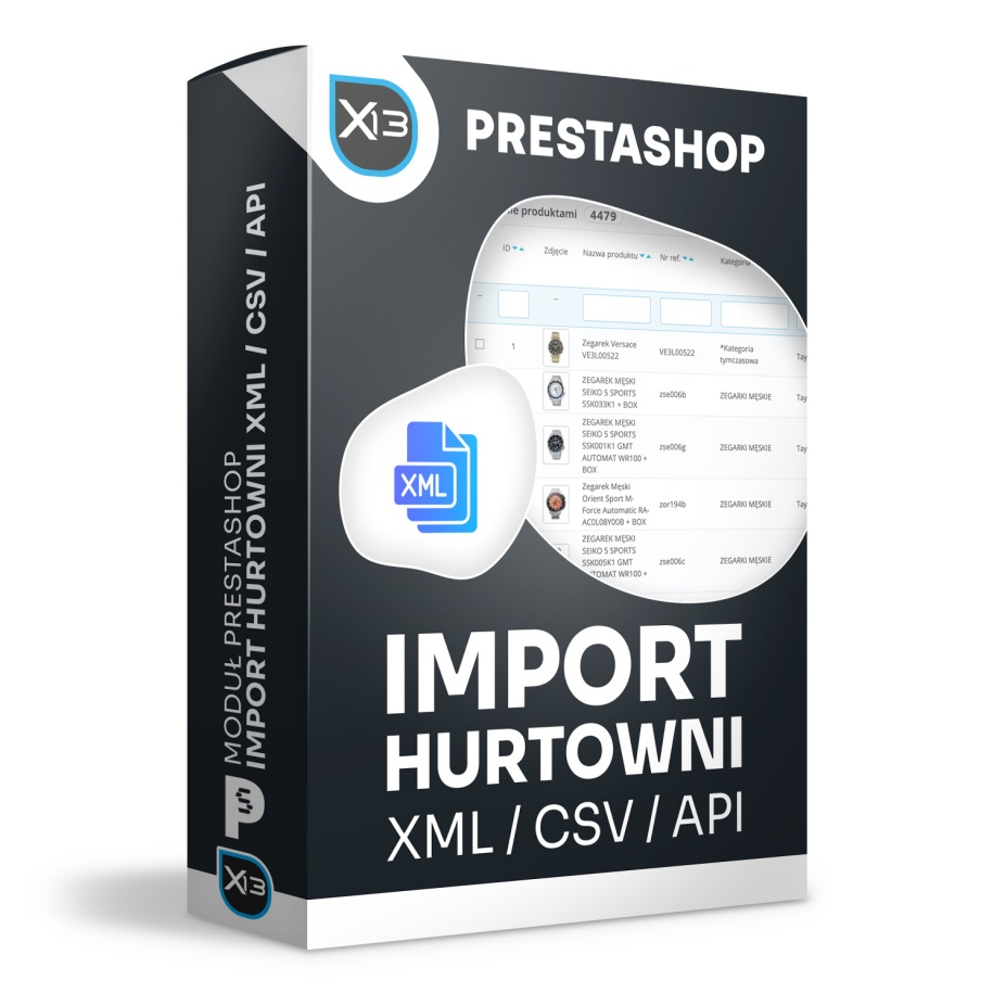 Import hurtowni – XML / CSV / API z AI ChatGPT do PrestaShop