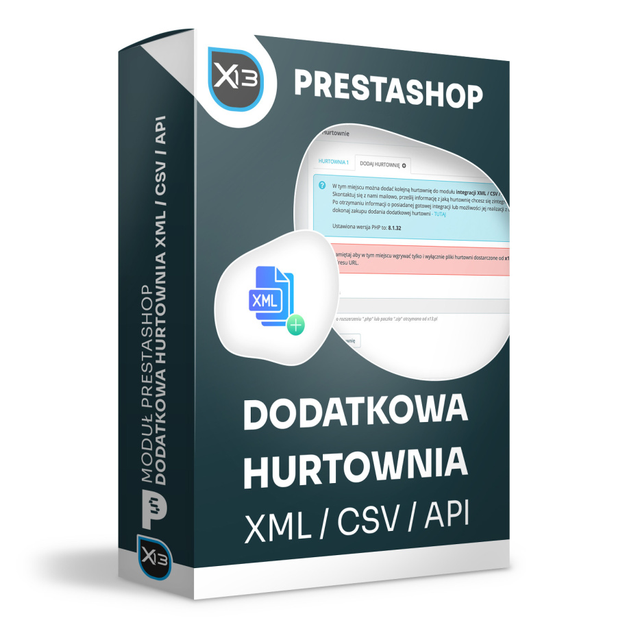 Dodatkowa hurtownia do modułu Import XML