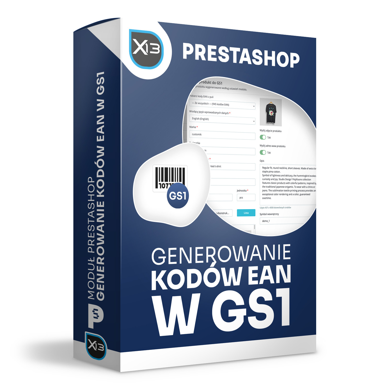 Generowanie kodów EAN oraz tworzenie produktów w GS1