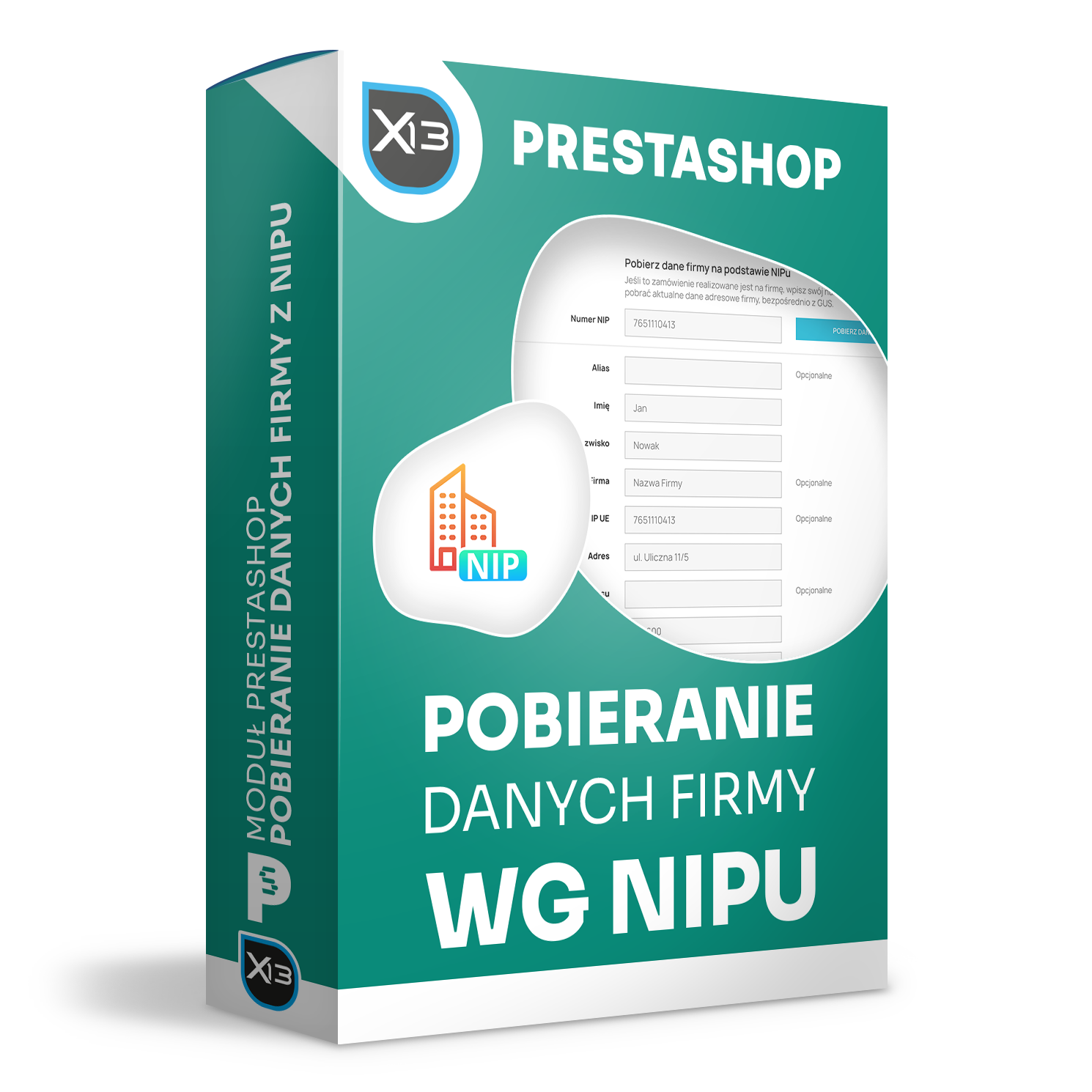 Pobieranie danych firmy na podstawie NIPu z GUS/REGON