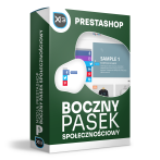 Boczny pasek z linkami społecznościowymi