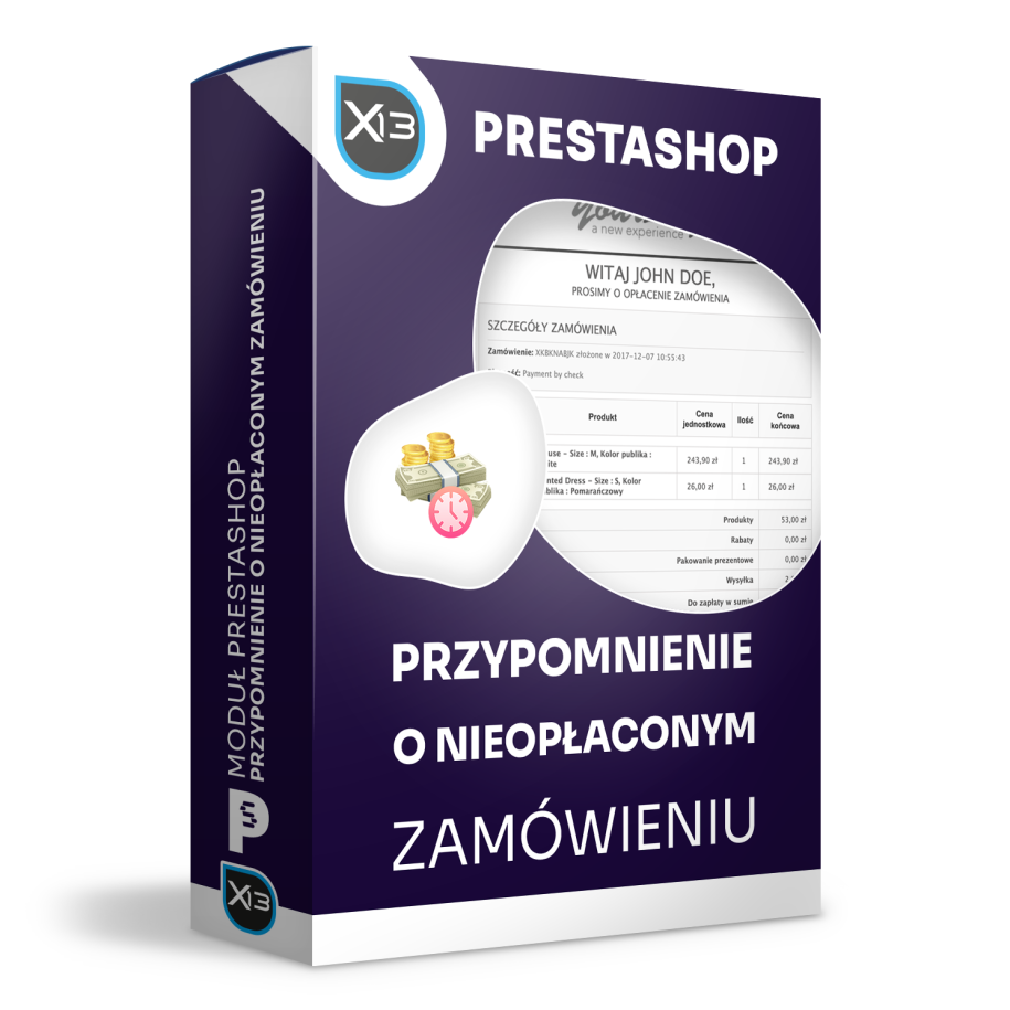 Przypomnienie o nieopłaconym zamówieniu