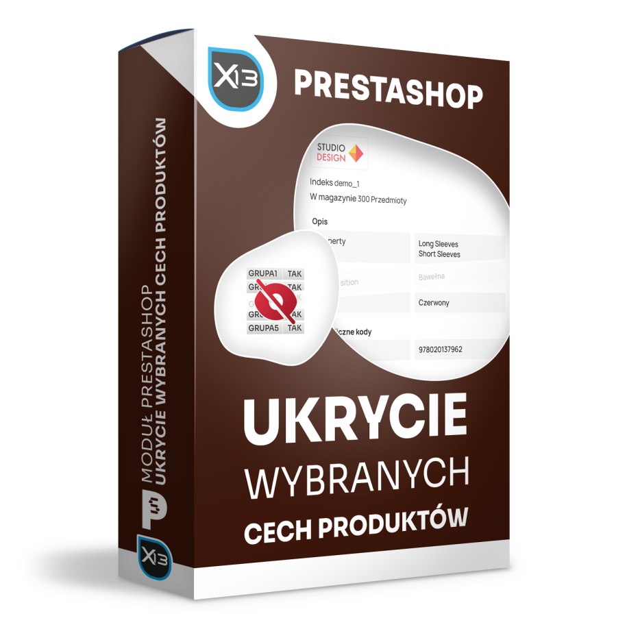 Ukrycie wybranych cech produktu