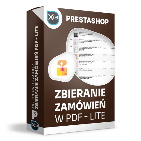 Zbieranie zamówień / produktów w magazynie lite - lista produktów w PDF