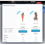 Porównanie produktów w formie popup - wysuwanego