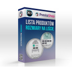 Rozmiary na liście produktów