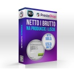 Cena netto i brutto na liście produktów i produkcie