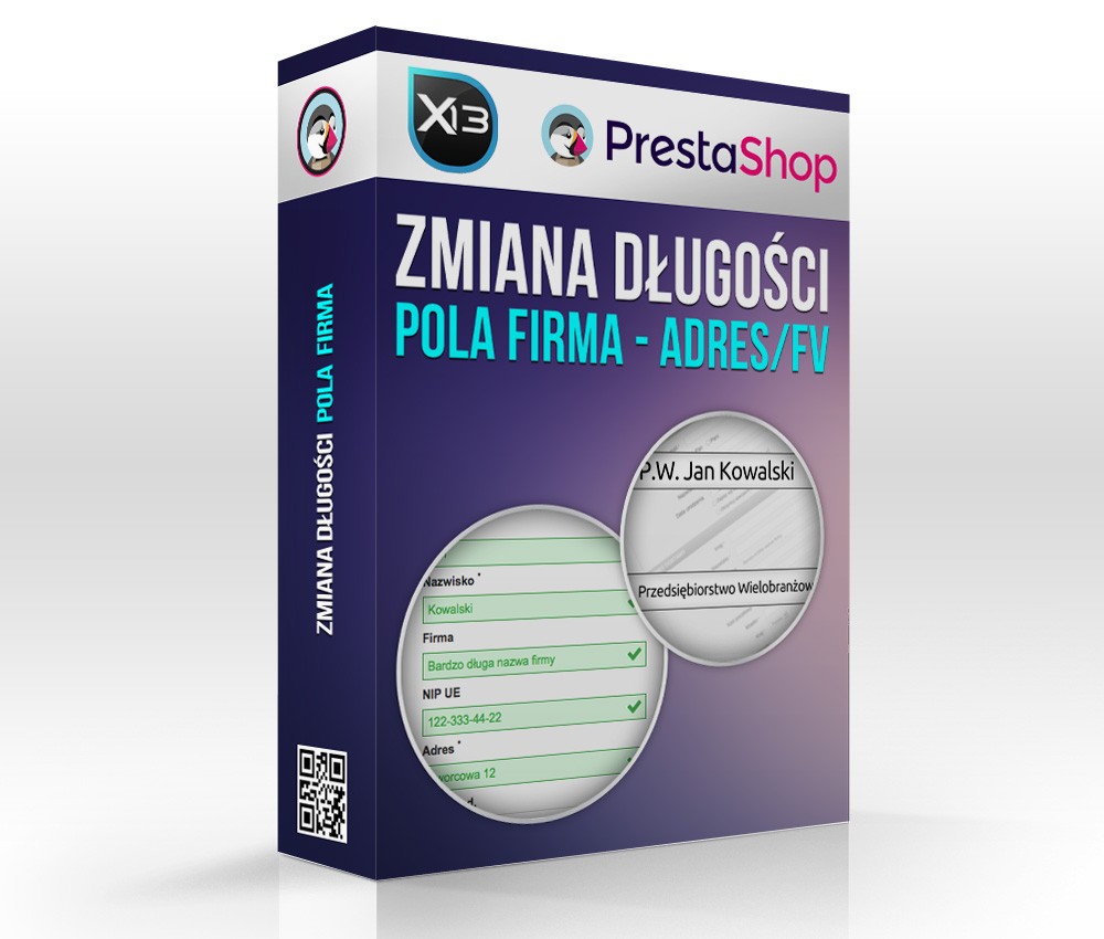 Zmiana długości pola na nazwę firma