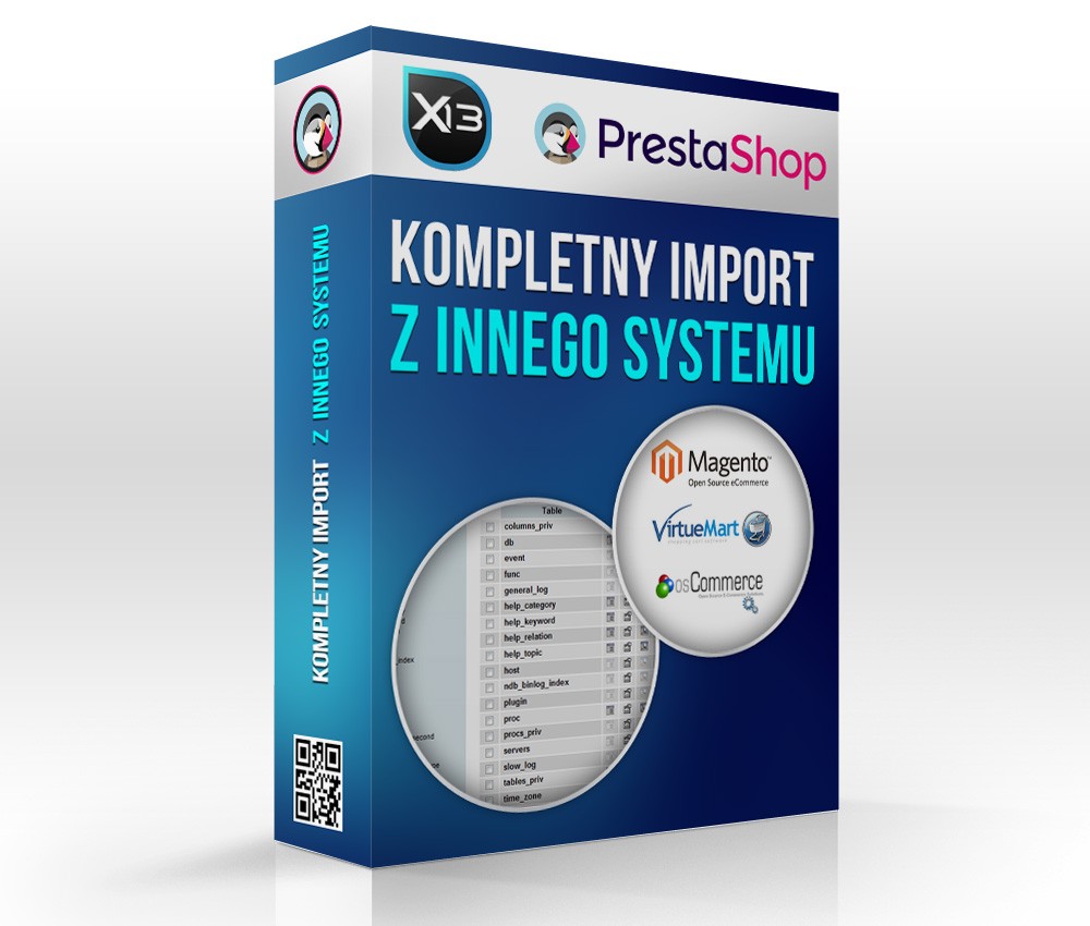 Import produktów / zamówień / klientów do PrestaShop