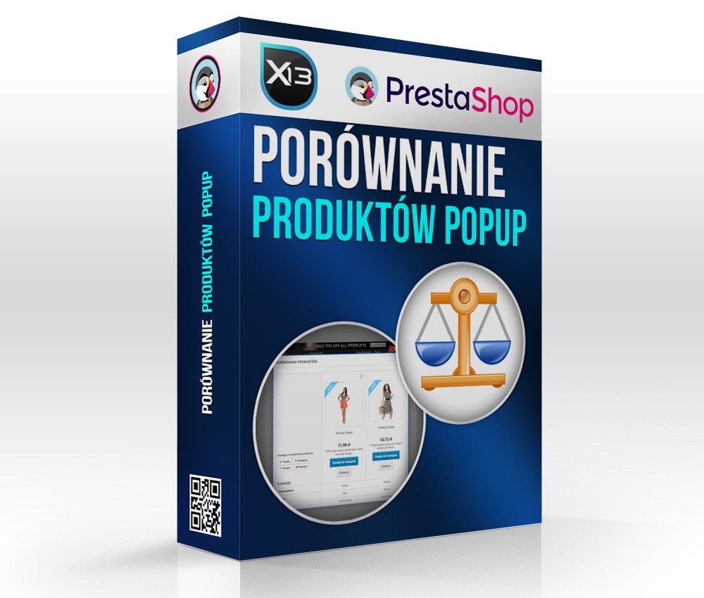 Porównanie produktów w formie popup - wysuwanego