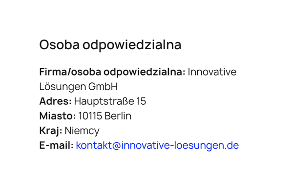 PrestaShop GPSR - osoba odpowiedzialna