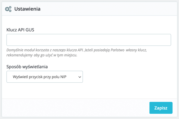 Moduł pobierania danych na podstawie NIPu z GUS dla PrestaShop - Zamówienia