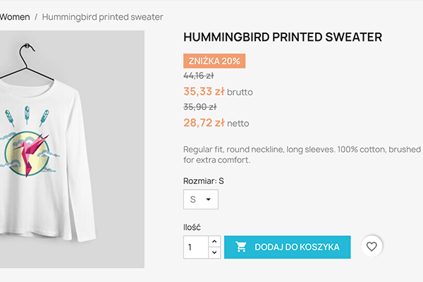 Modyfikacja netto/brutto dla PrestaShop - Zawsze poprawna cena