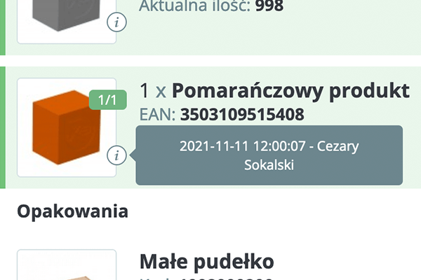 Moduł paska informacyjnego z licznikiem dla PrestaShop - Logi pakowania