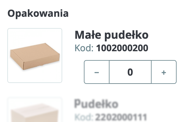 Moduł paska informacyjnego z licznikiem dla PrestaShop - Opakowania