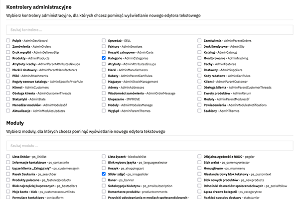 Nowoczesny edytor treści z AI - ChatGPT - zaawansowane opisy dla PrestaShop - ograniczenie wyświetlania