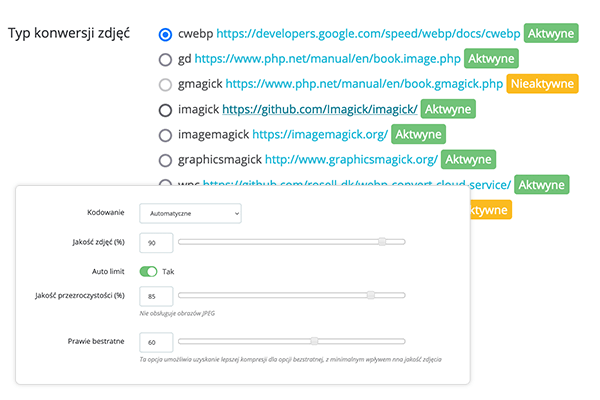 Moduł WebP - konwersja zdjęć do formatu nowej generacji dla PrestaShop - Biblioteki